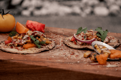 Ceviche von der Forelle im Maistacco - STAY SPICED !