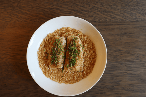 Sojami-Risotto mit sanft gegartem Saibling - STAY SPICED !