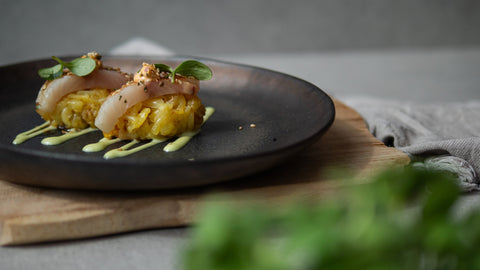 Alpensushi mit Kingfish, Kimchimayo und S! Salty Bowl Gewürzmischung - STAY SPICED !