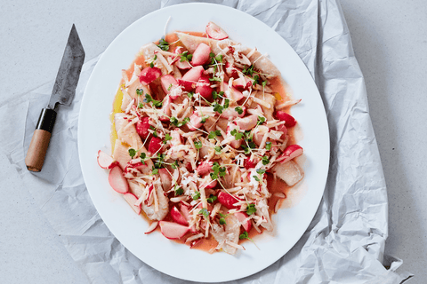 Knackige Radieschen Saiblings-Platte - STAY SPICED !