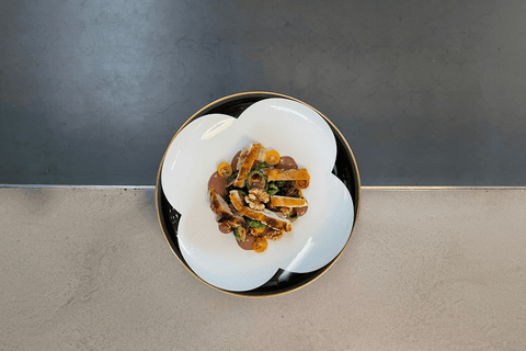 Gebratene Hühnerkeule mit Kohlsprossen und Kumquat - STAY SPICED !