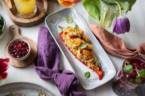 Gefüllte Spitzpaprika mit Couscous und Feta - STAY SPICED !