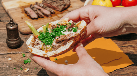 Minuten- Steak im Pita - STAY SPICED !