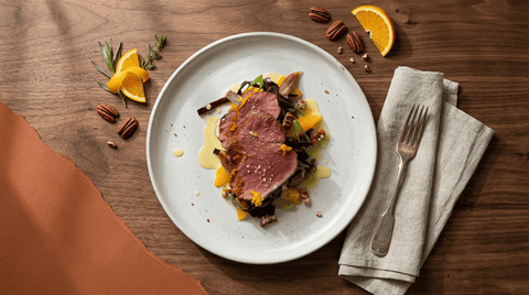 Hirschrücken mit Rotkraut-Orangen-Salat - STAY SPICED !