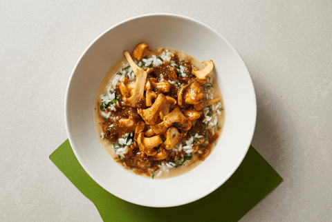 Herbstliches Pfifferlingrisotto mit Brennesseln, Tamrinde und Feigen - STAY SPICED !