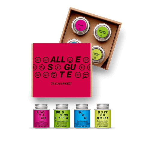 Alles Gute! | Gewürze Set | 4er Geschenkbox - STAY SPICED ! - 59532x