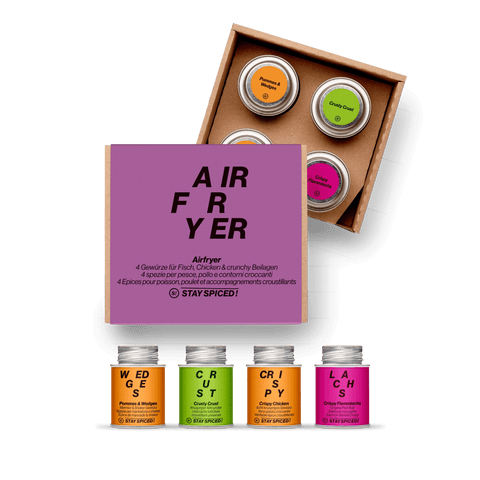 AirFryer Box | Gewürze Set | 4er Geschenkbox - STAY SPICED ! - 59531x