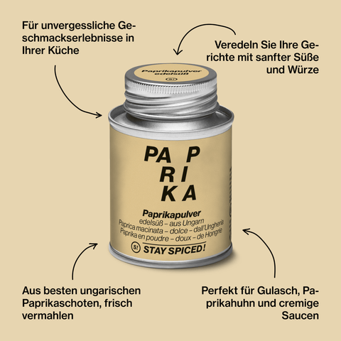 Paprika edelsüß - original ungarisch - STAY SPICED ! - 50153xM
