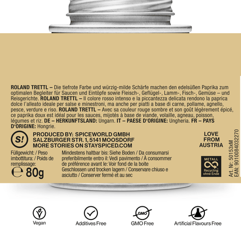 Paprika edelsüß - original ungarisch - STAY SPICED ! - 50153xM