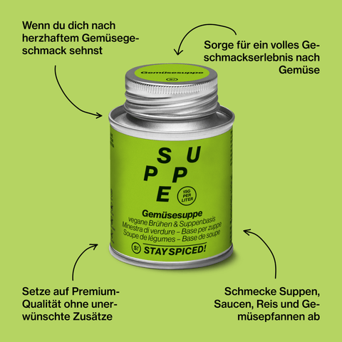 Gemüsesuppe - STAY SPICED ! - 72000xM