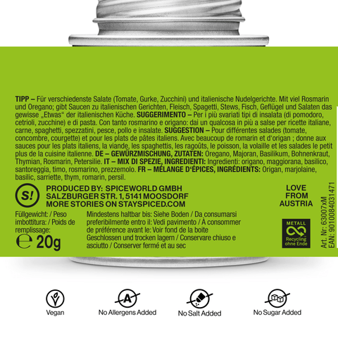 Italienische Kräuter - STAY SPICED ! - 63007xM