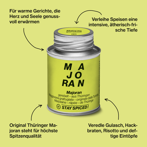 Majoran gerebelt - original Thüringer - STAY SPICED ! - 50142xM