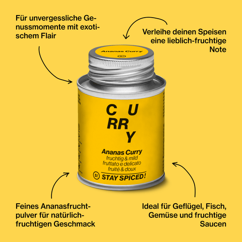 Ananas Curry - fruchtige Currymischung - STAY SPICED ! - 64001xL