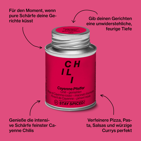 Cayenne Chili rot fein gemahlen - STAY SPICED ! - 56007xM
