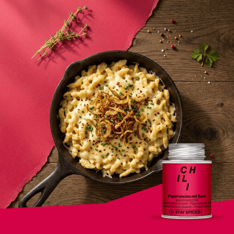 Chili / Peperoncino rot geschrotet mit Saat - STAY SPICED ! - 56010xM