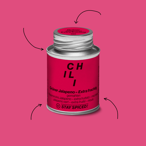 Jalapeno Chili, grün gemahlen - Extra Fruchtig! - STAY SPICED ! - 56019xM