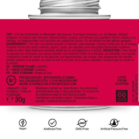 Piri-Piri Chili ganz rot - STAY SPICED ! - 56028xL