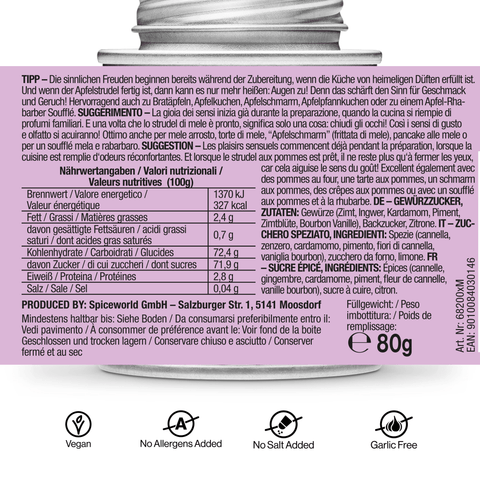 Apfelstrudel Mix - STAY SPICED ! - 68200xM