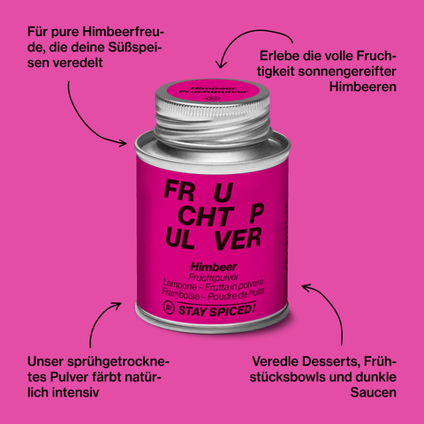 Himbeer Fruchtpulver, sprühgetrocknet - STAY SPICED ! - 73012xL