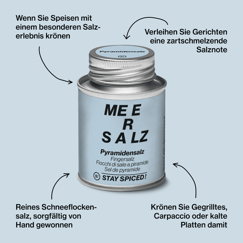 Pyramidensalz "Schneeflockensalz" - STAY SPICED ! - 54107xM