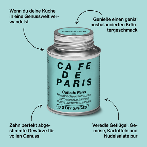 Cafe de Paris - Kräuterbutter Gewürzzubereitung - STAY SPICED ! - 60002xL
