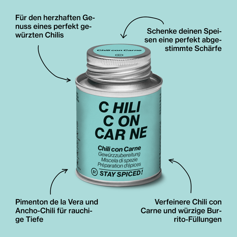 Chili con Carne Gewürzzubereitung - STAY SPICED ! - 67001xM