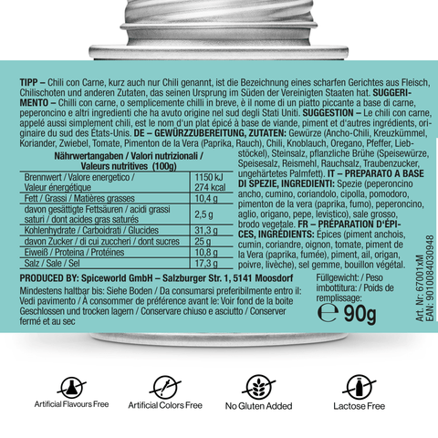 Chili con Carne Gewürzzubereitung - STAY SPICED ! - 67001xM