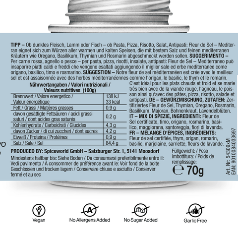 Fleur de Sel / Flor de Sal - Mediterran - STAY SPICED ! - 54309xM