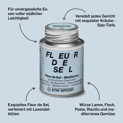 Fleur de Sel / Flor de Sal - Mediterran - STAY SPICED ! - 54309xM