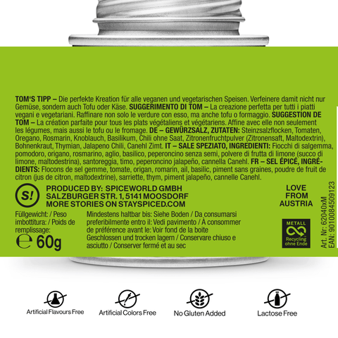 Green Vegan Gewürzsalz - STAY SPICED ! - 62040xL