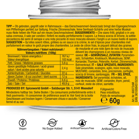 Eierschwammerl Gewürzsalz - STAY SPICED ! - 60072xM