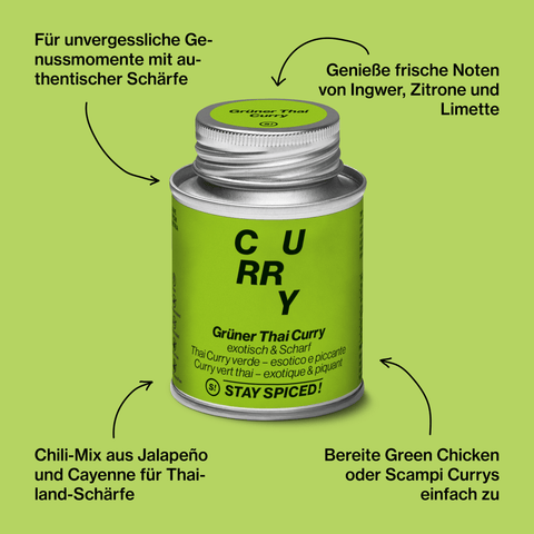 Grüner Thai Curry - STAY SPICED ! - 64028xM