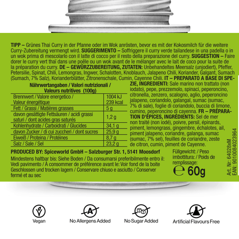 Grüner Thai Curry - STAY SPICED ! - 64028xM