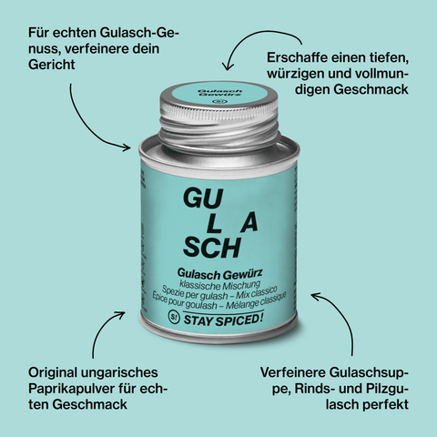 Gulasch Gewürzzubereitung - STAY SPICED ! - 60011xM