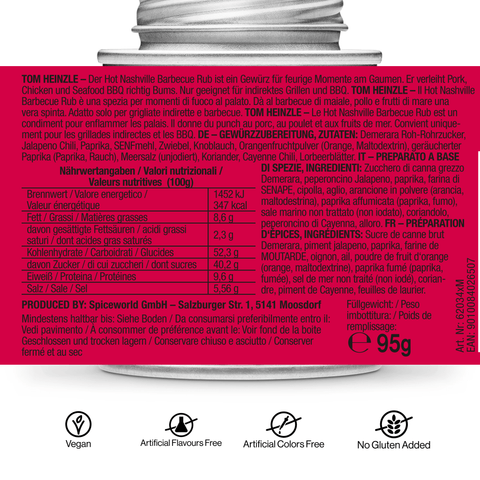 Hot Nashville BBQ - Barbecue Rub - STAY SPICED ! - 62034xS