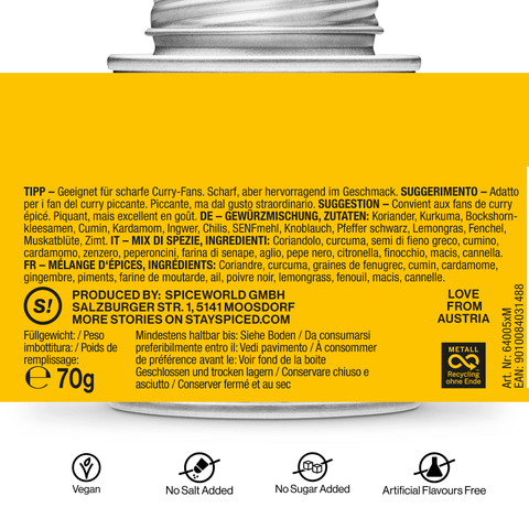Jaipur Curry pikante Mischung - STAY SPICED ! - 64005xM