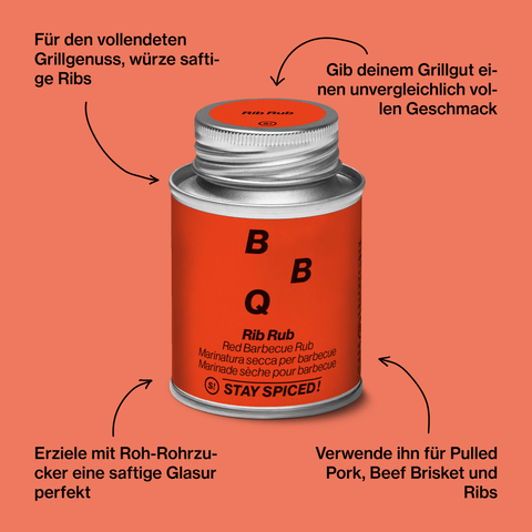 Rib Rub - Red Barbecue Rub - STAY SPICED ! - 61017xM