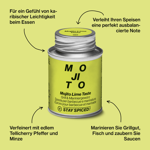 Mojito GewürzMojito Lime Taste, Grill & Mariniergewürz - STAY SPICED ! - 60062xM