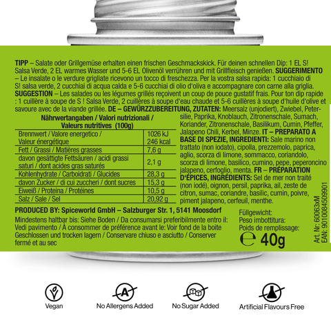 Salsa Verde - Dip & Gewürzmischung - STAY SPICED ! - 60063xM