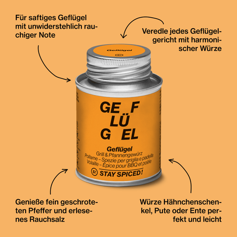 Geflügel - Grill & Pfannengewürz - STAY SPICED ! - 62004xM