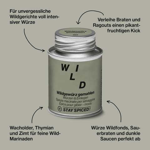 Wildgewürz gemahlen - STAY SPICED ! - 60023xM