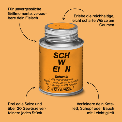 Schwein - Grill & Pfannengewürz - STAY SPICED ! - 62001xM