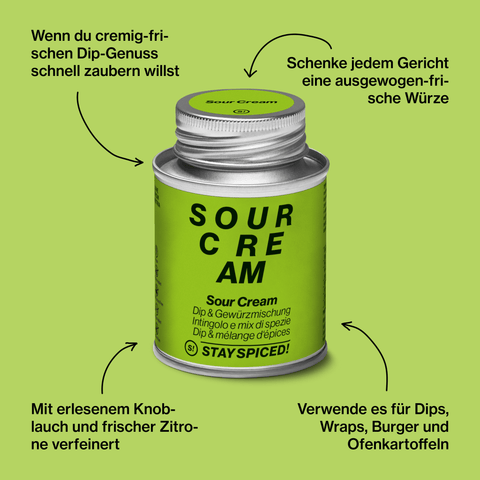 Sour Cream - Dip & Gewürzmischung - STAY SPICED ! - 60126xL