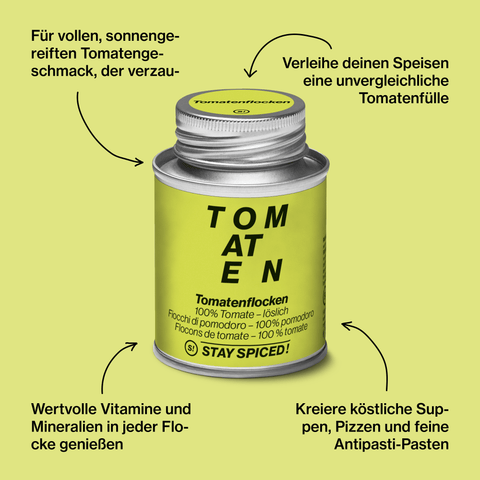 Tomatenflocken - 1kg entspricht 13,9 kg frischen Tomaten