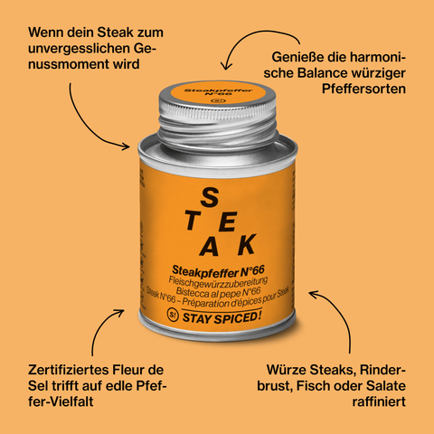 Steakpfeffer N°66 - Original Steakpepper - STAY SPICED ! - 61020xL