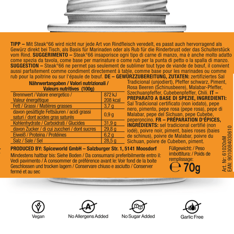 Steakpfeffer N°66 - Original Steakpepper - STAY SPICED ! - 61020xL