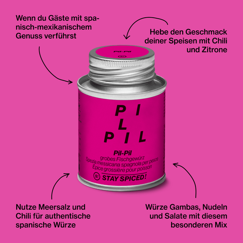 Pil Pil - orig. mexikanisch spanisches Fischgewürz, grob - STAY SPICED ! - 67006xM