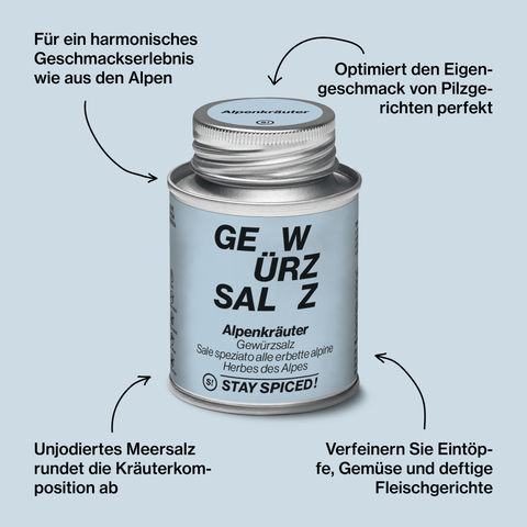 Alpenkräuter Gewürzsalz - STAY SPICED ! - 54402xM