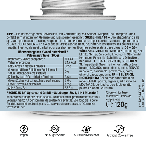 Alpenkräuter Gewürzsalz - STAY SPICED ! - 54402xM