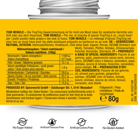 TingTing - Asiatisches Wok & Grillgewürz - STAY SPICED ! - 62027xM